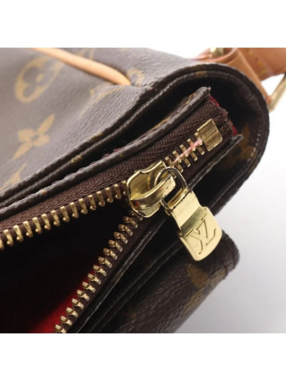 Louis Vuitton Shoulder Bag Vivacity PM Monogram Coatingcanvas Leather Viva-Cite